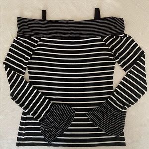 White House Black Market Striped Blouse